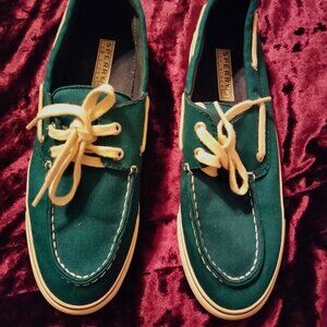 Turquoise, Sperry Top Slider, Size 8, slightly worn